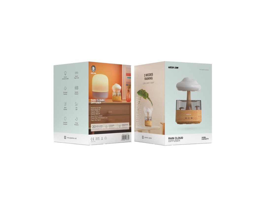 Green Lion RAIN CLOUD Diffuser - Wood | Same-Day Delivery Qatar Green Lion RAIN CLOUD Diffuser - Wood | Same-Day Delivery Qatar